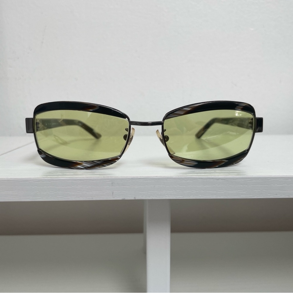 Etro SE 9367 Rectangle Green Tinted Sunglasses